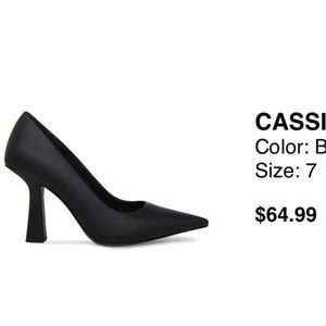 NWT Cassidy Steve Madden Black Heels